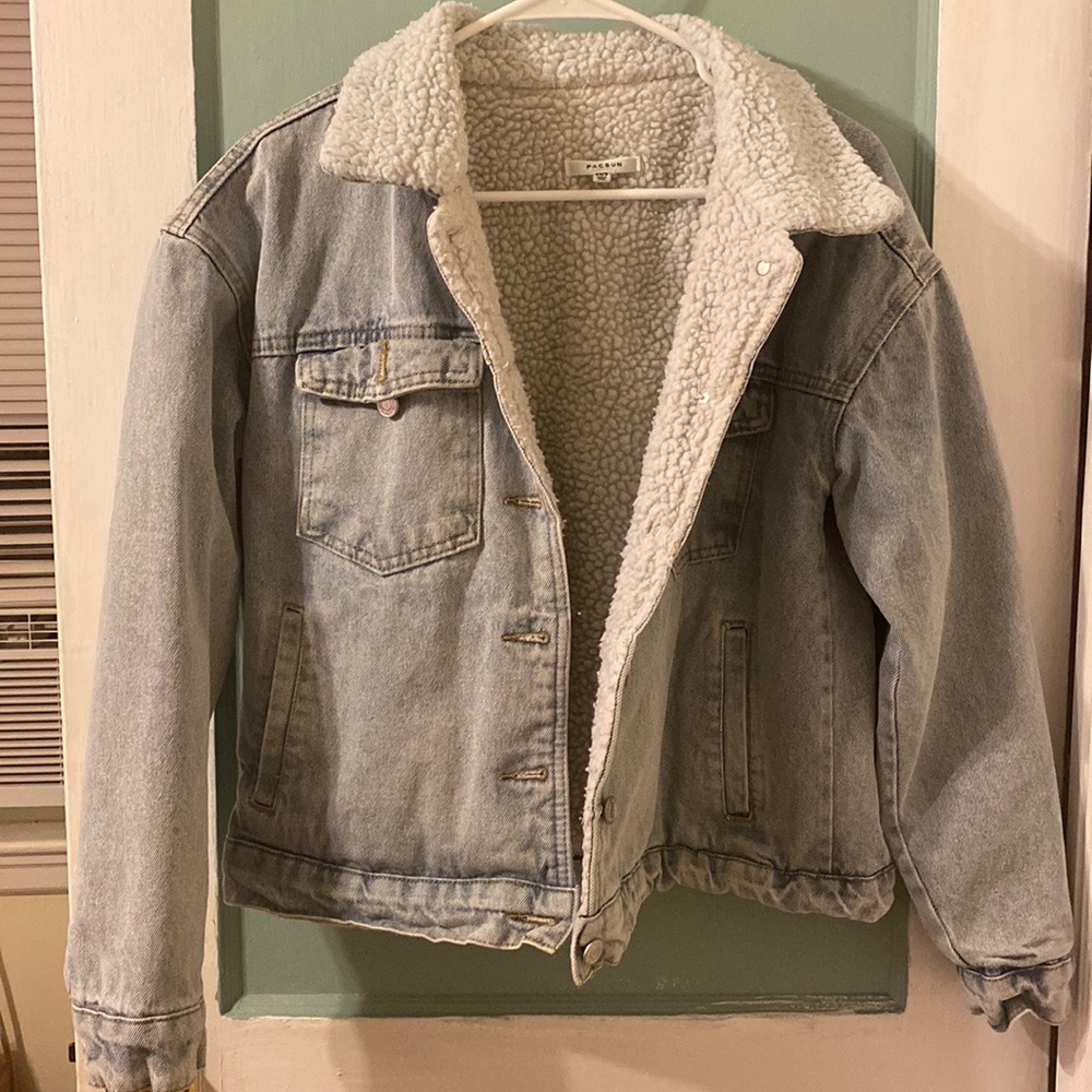 PacSun Oversized Sherpa Jean Jacket XS/S